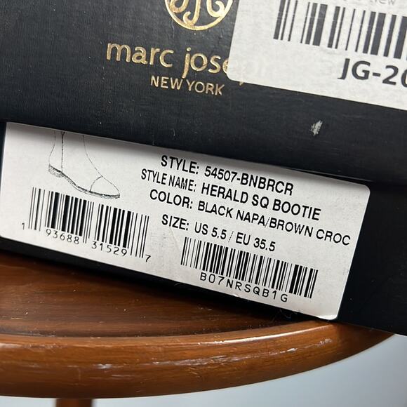 Marc Joseph Herald Square cap toe color block ankle bootie size 5.5 - Picture 5 of 7